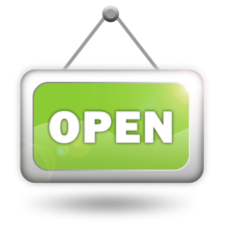 Cartel en el que puede leerse la palabra "open" ("abierto", en español).